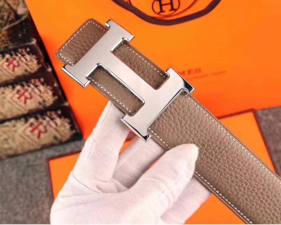 Hermes Leather Reversible Belt 017