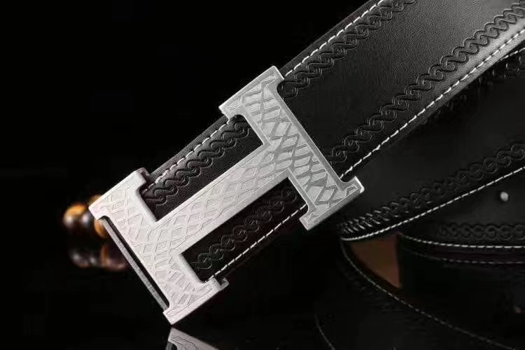 Hermes Leather Reversible Brown Belt With H Logo Buckle 004