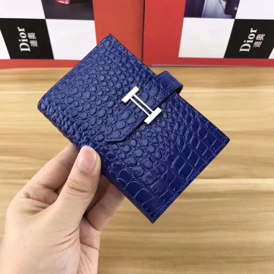 Hermes Women Card Wallet Crocodile Leather More Color