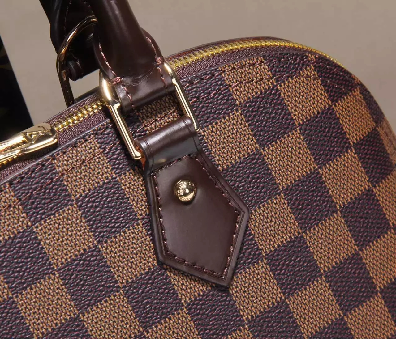 Hot Sale Louis Vuitton M53151 Alma Pm Damier Ebene Canvas Handbags