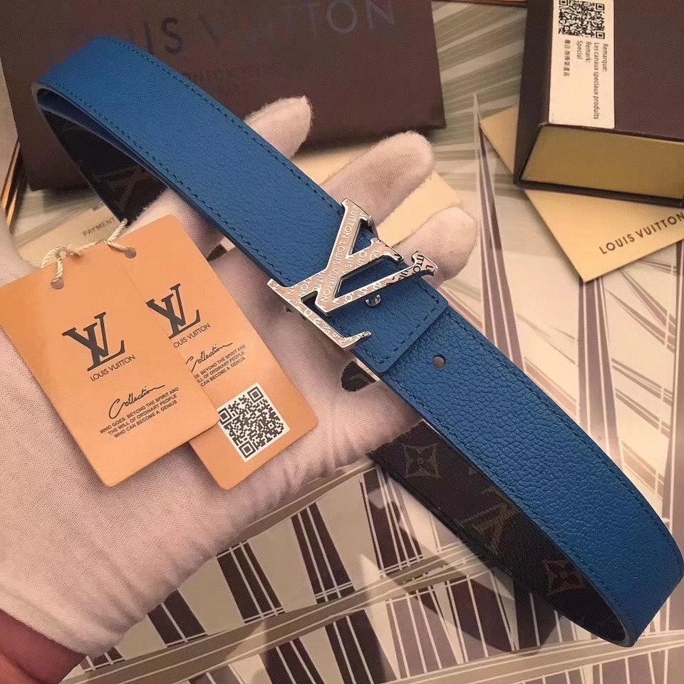 Louis Vuitton 3cm Reversible Leather Belt 015