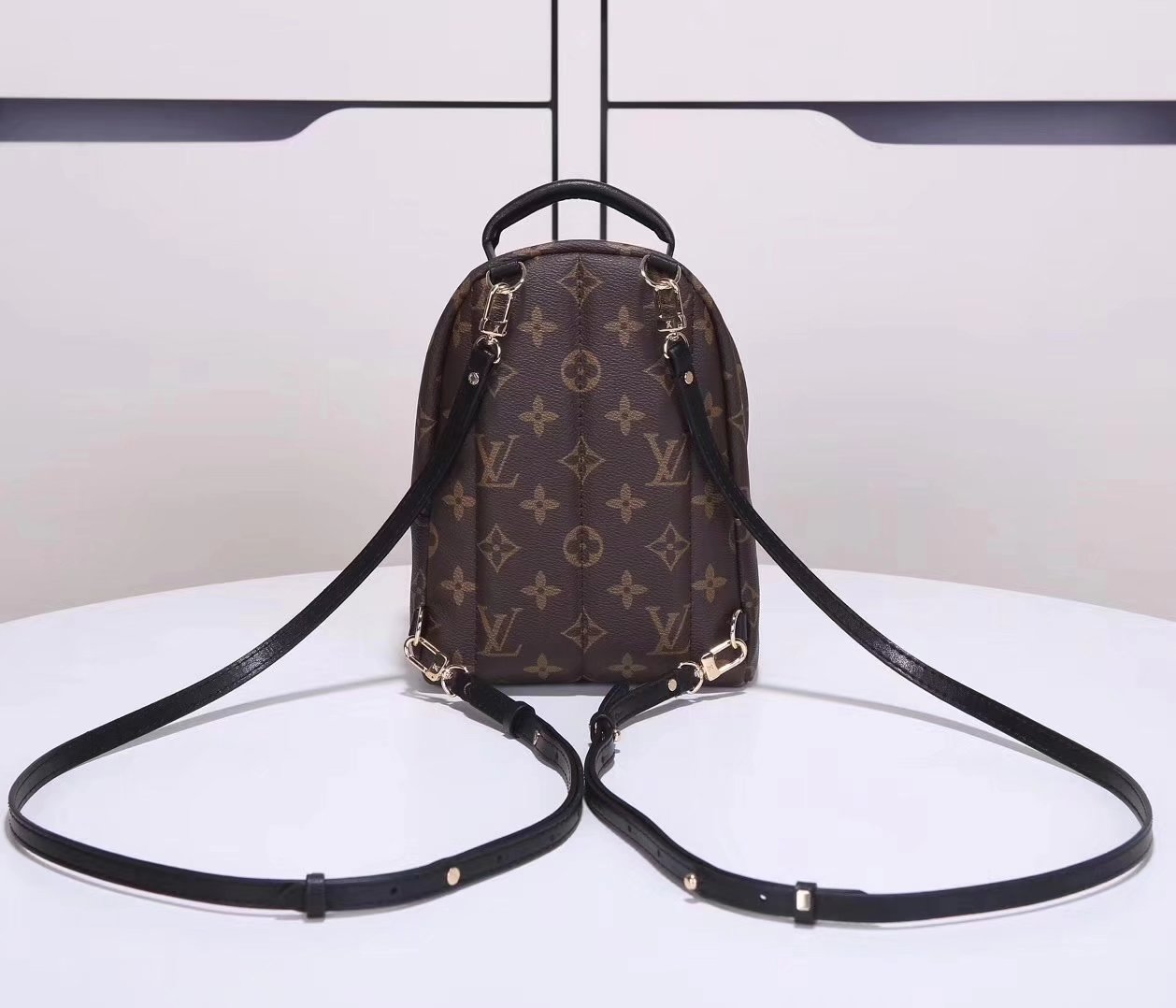 Louis Vuitton 41562 Palm Springs Mini  Backpack Monogram Coated Canvas