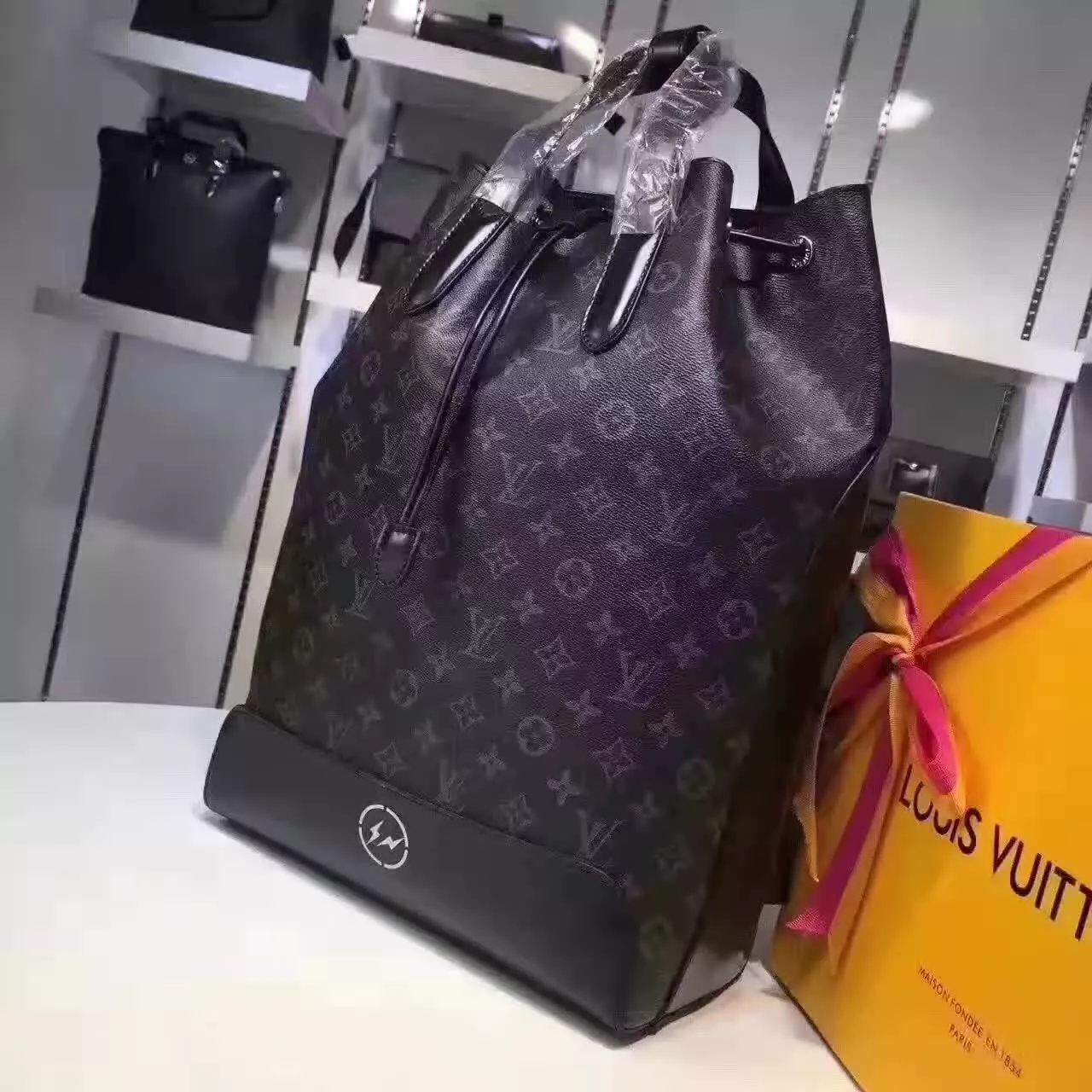 Louis Vuitton M40527 Explorer Backpack Monogram Eclipse Canvas