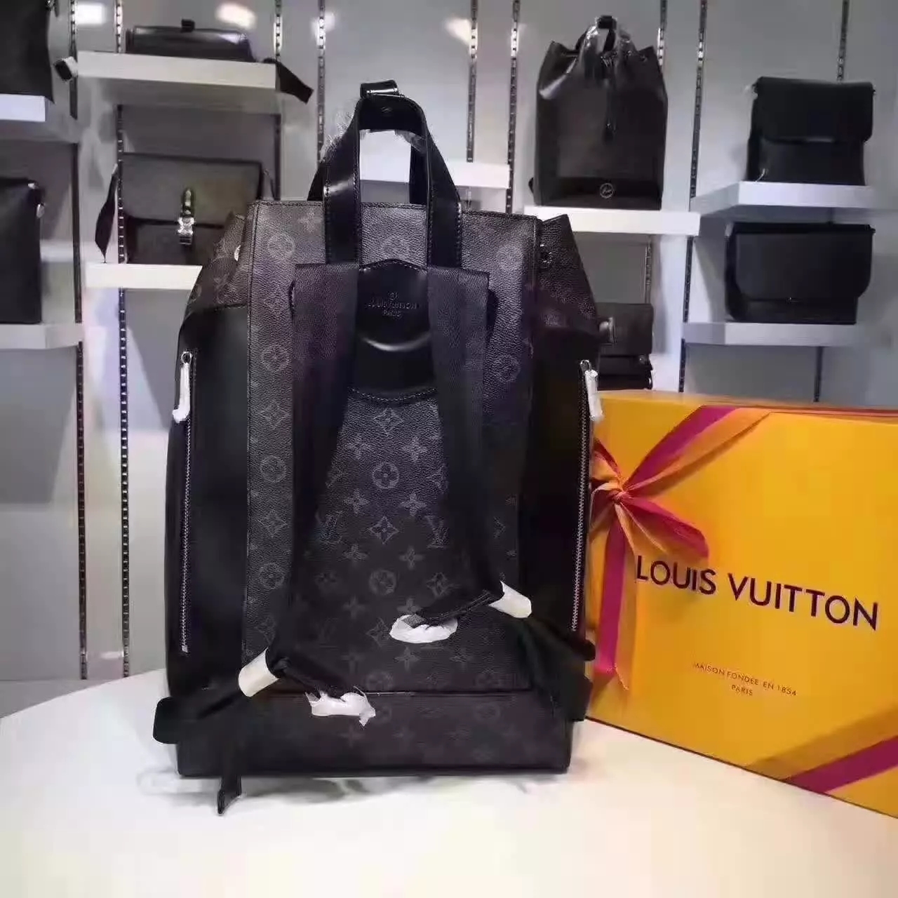 Louis Vuitton M40527 Explorer Backpack Monogram Eclipse Canvas