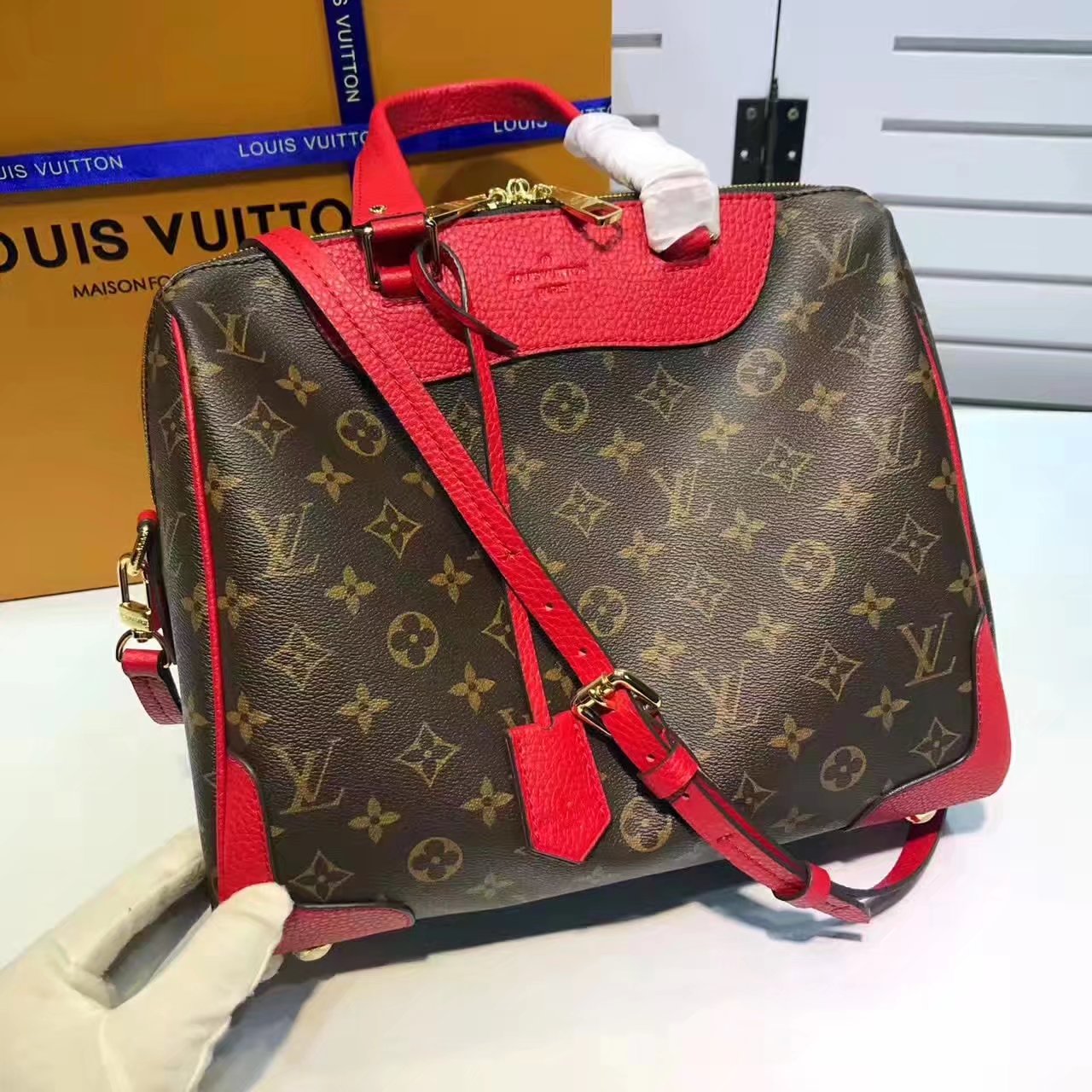 Louis Vuitton M40546 Retiro Monogram Canvas Cherry