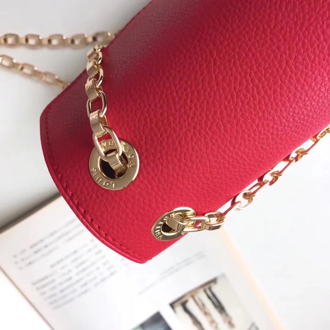 Louis Vuitton M41200 Monogram Pallas Chain Shoulder Bags Red