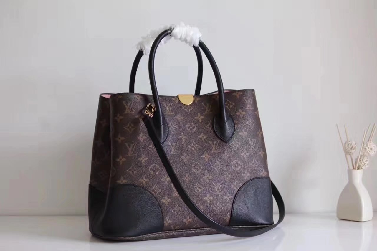 Louis Vuitton M41595 Flandrin Monogram Coated Canvas and Cowhide Leather Exterior Noir