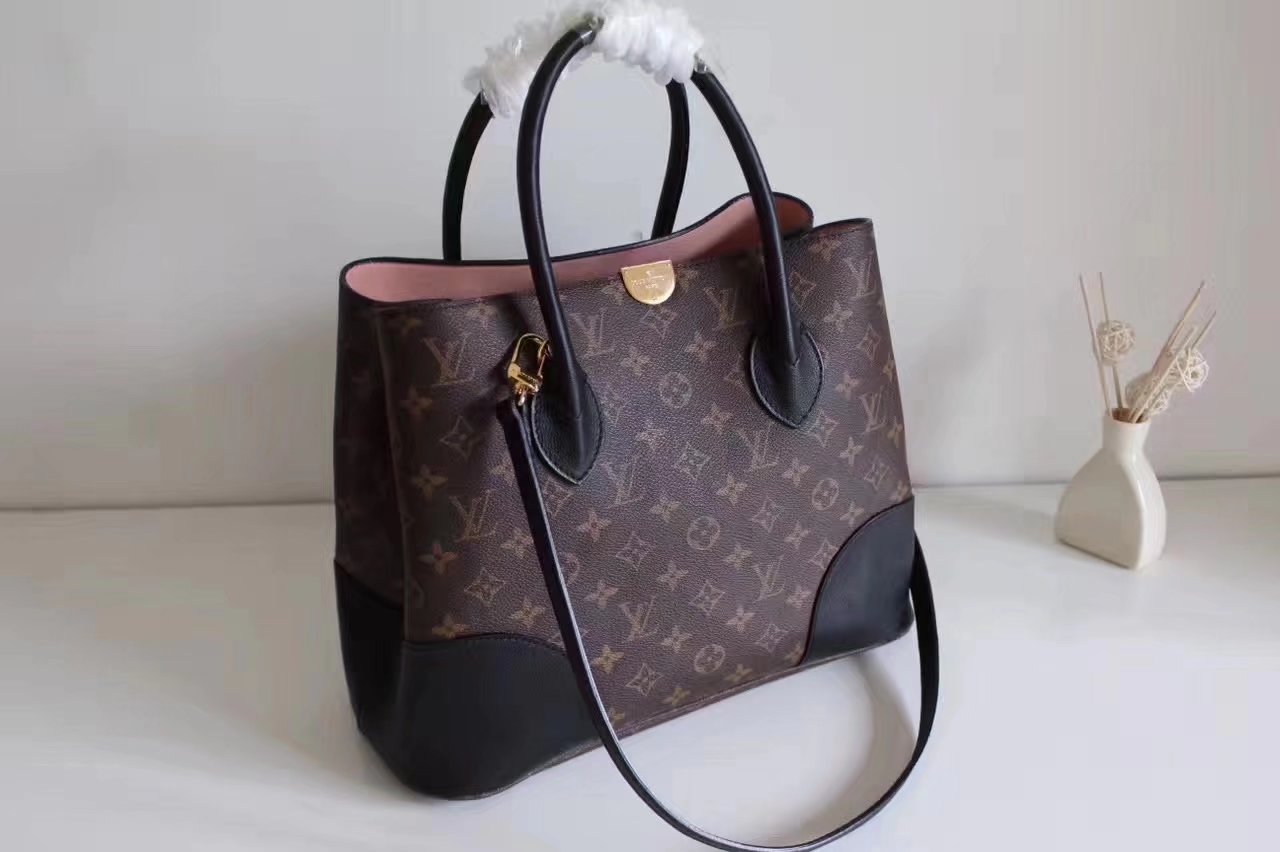 Louis Vuitton M41595 Flandrin Monogram Coated Canvas and Cowhide Leather Exterior Noir