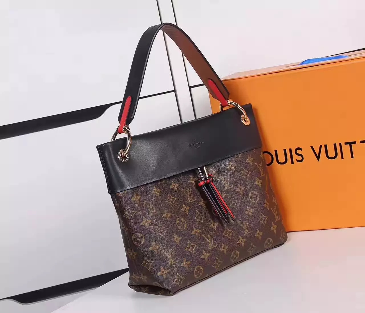 Louis Vuitton M43159 Tuileries Besace Bags Monogram Canvas Black