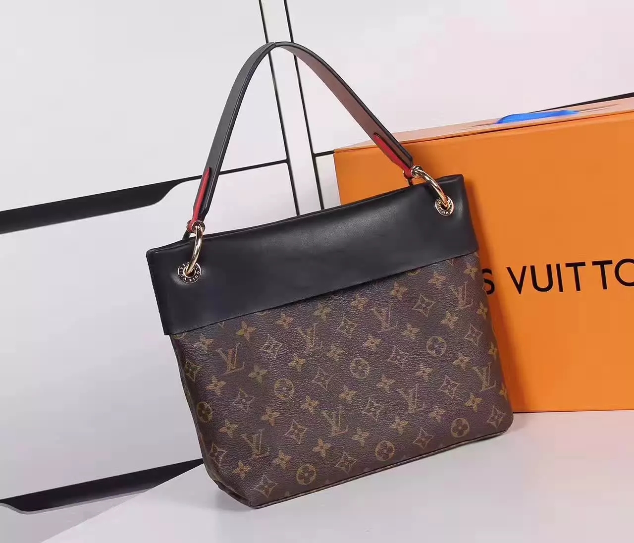 Louis Vuitton M43159 Tuileries Besace Bags Monogram Canvas Black