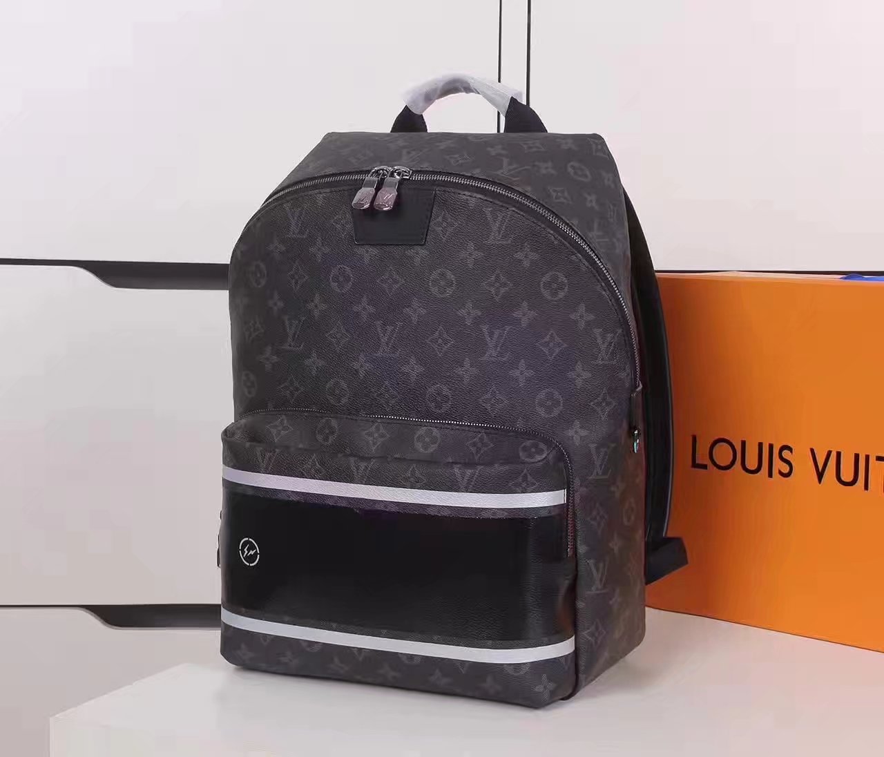 Louis Vuitton M43408 Apolo Backpack Monogram Eclipse Coated Canvas