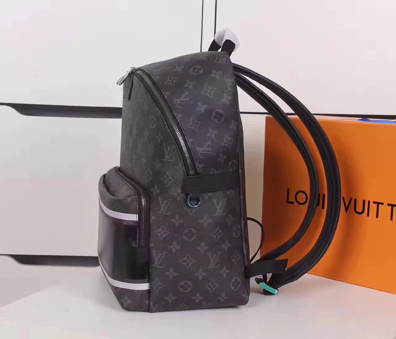 Louis Vuitton M43408 Apolo Backpack Monogram Eclipse Coated Canvas