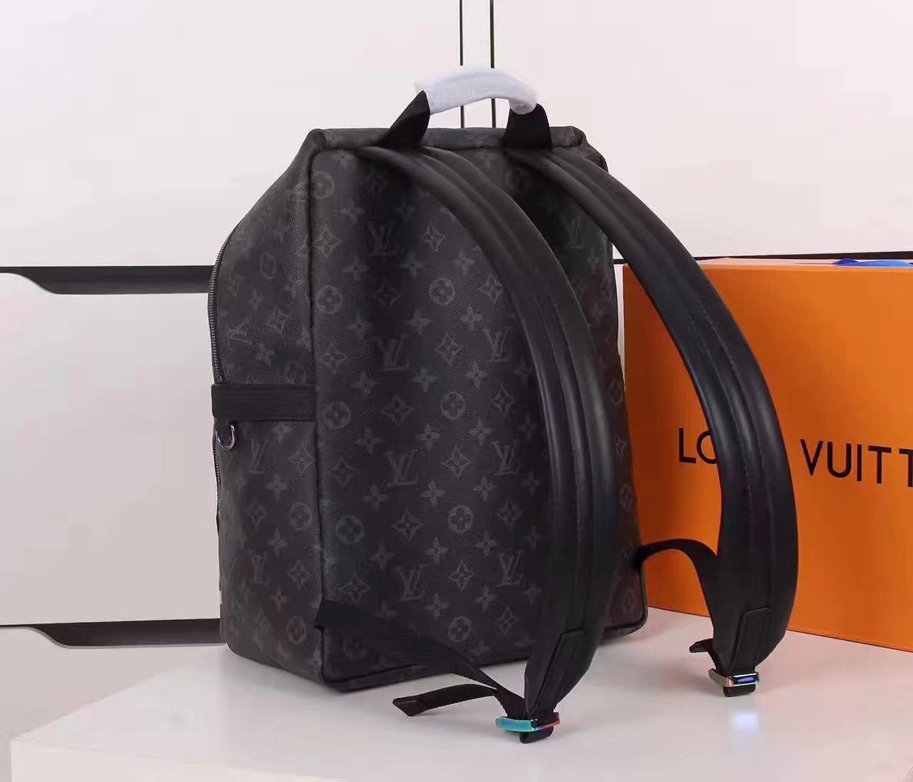 Louis Vuitton M43408 Apolo Backpack Monogram Eclipse Coated Canvas