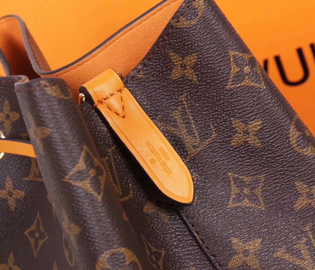 Louis Vuitton M43430 Monogram Coated Canvas Neonoe Bag Yellow