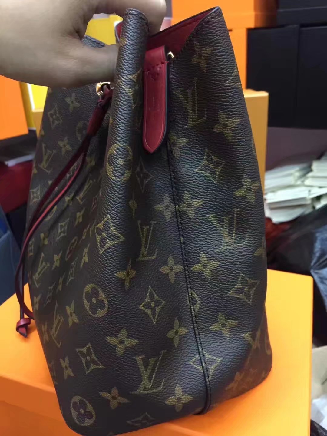 Louis Vuitton M44021 Monogram Coated Canvas Neonoe Bag