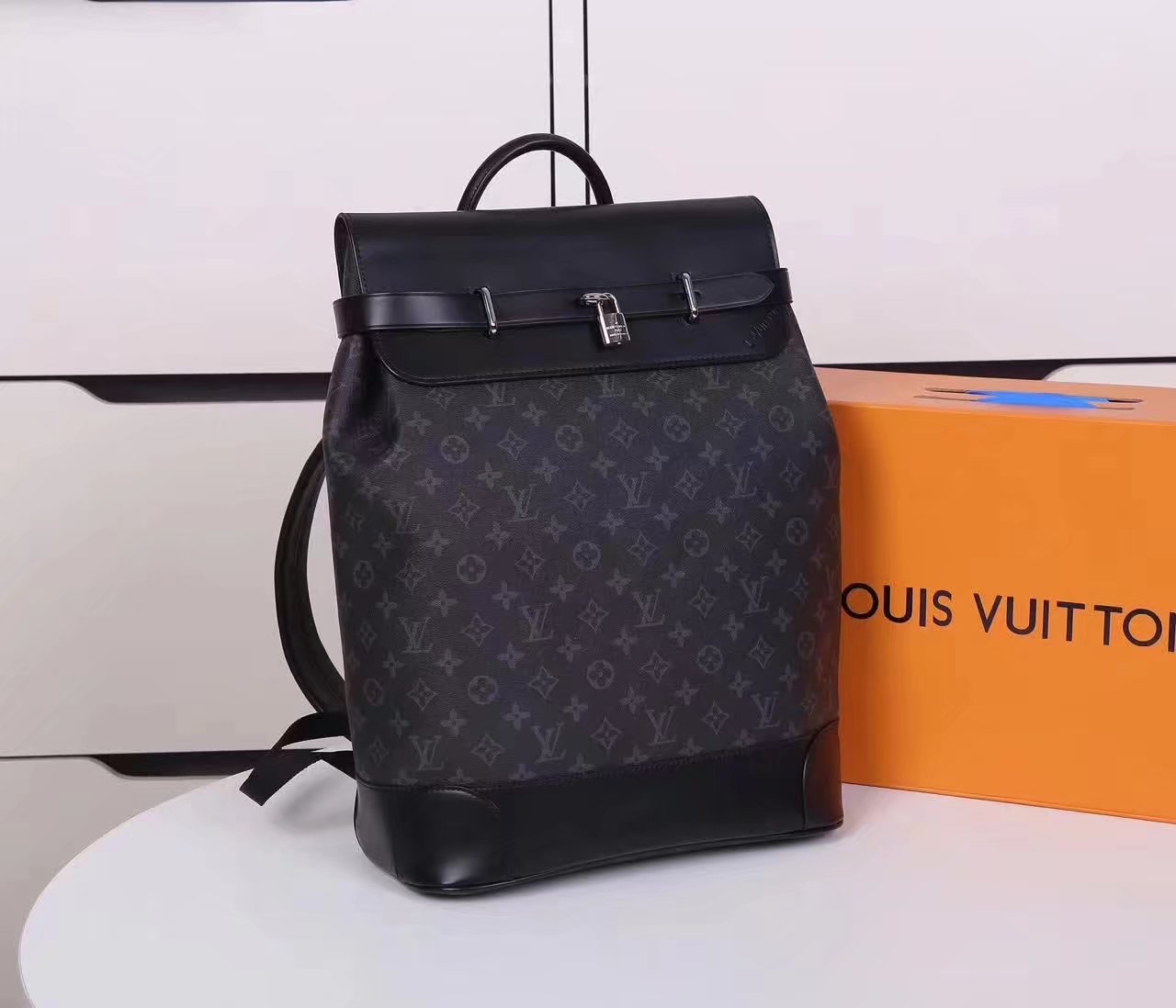 Louis Vuitton M44052 Steamer Men Backpack Supple Epi Leather