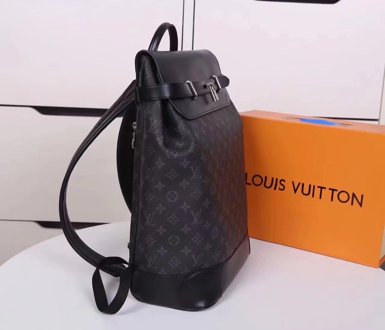 Louis Vuitton M44052 Steamer Men Backpack Supple Epi Leather