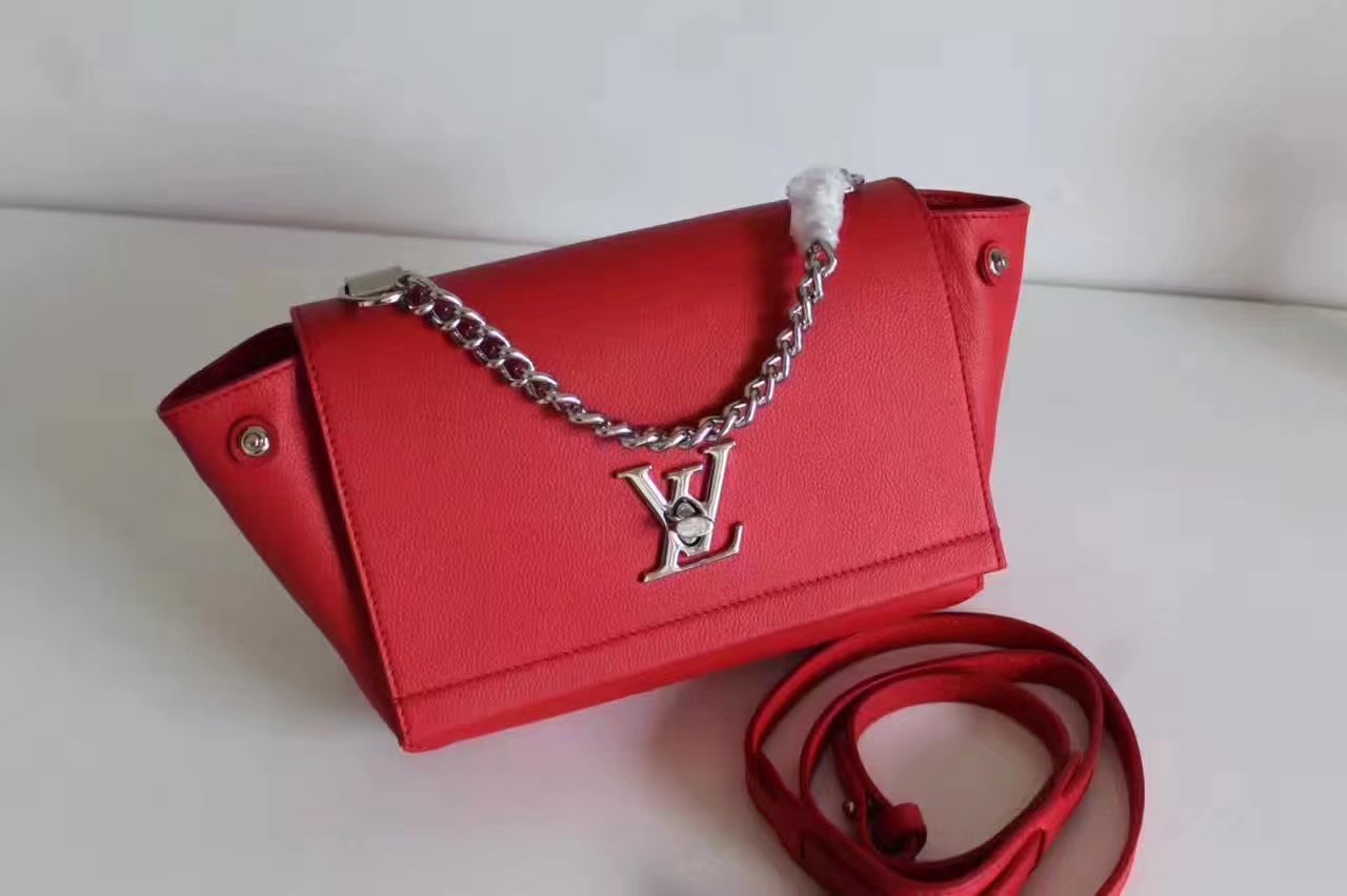 Louis Vuitton M51202 Lockme II BB Rubis Soft calf leather