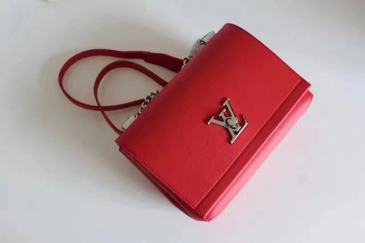 Louis Vuitton M51202 Lockme II BB Rubis Soft calf leather