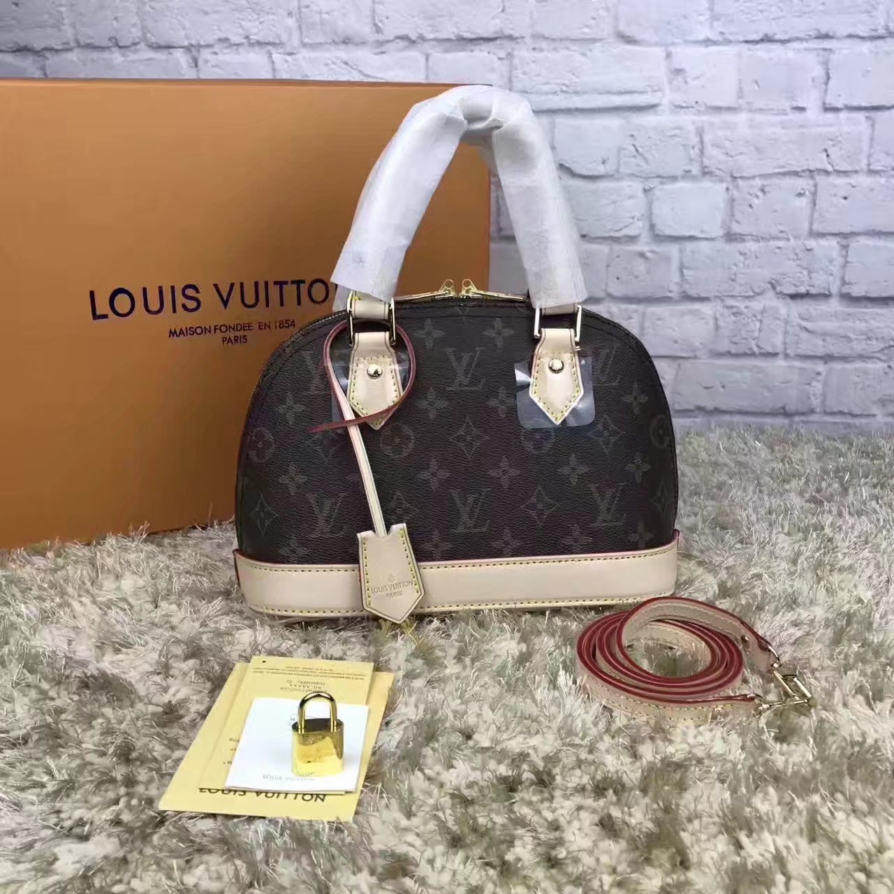 Louis Vuitton M53152 Alma BB Monogram Canvas