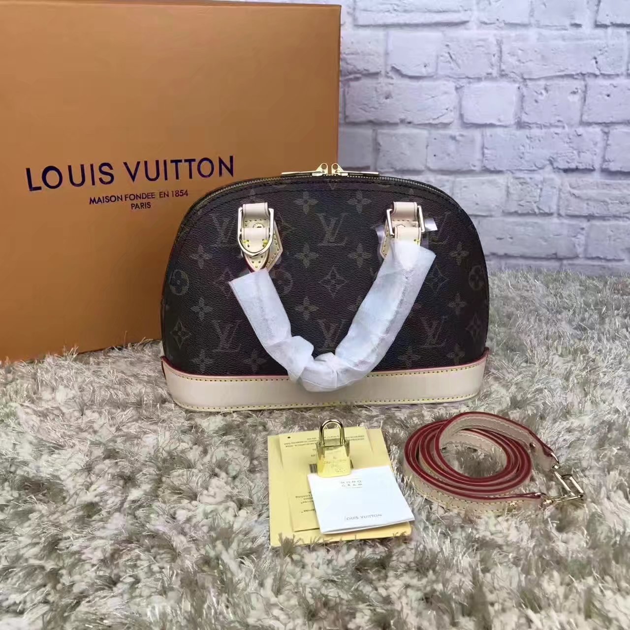 Louis Vuitton M53152 Alma BB Monogram Canvas