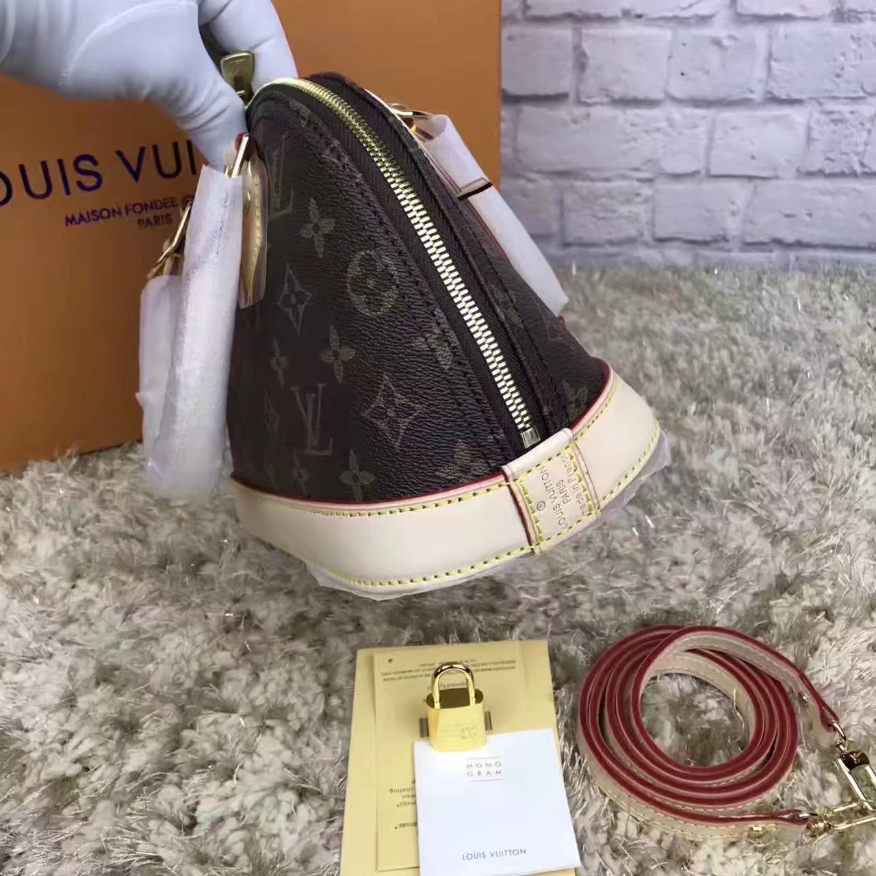 Louis Vuitton M53152 Alma BB Monogram Canvas