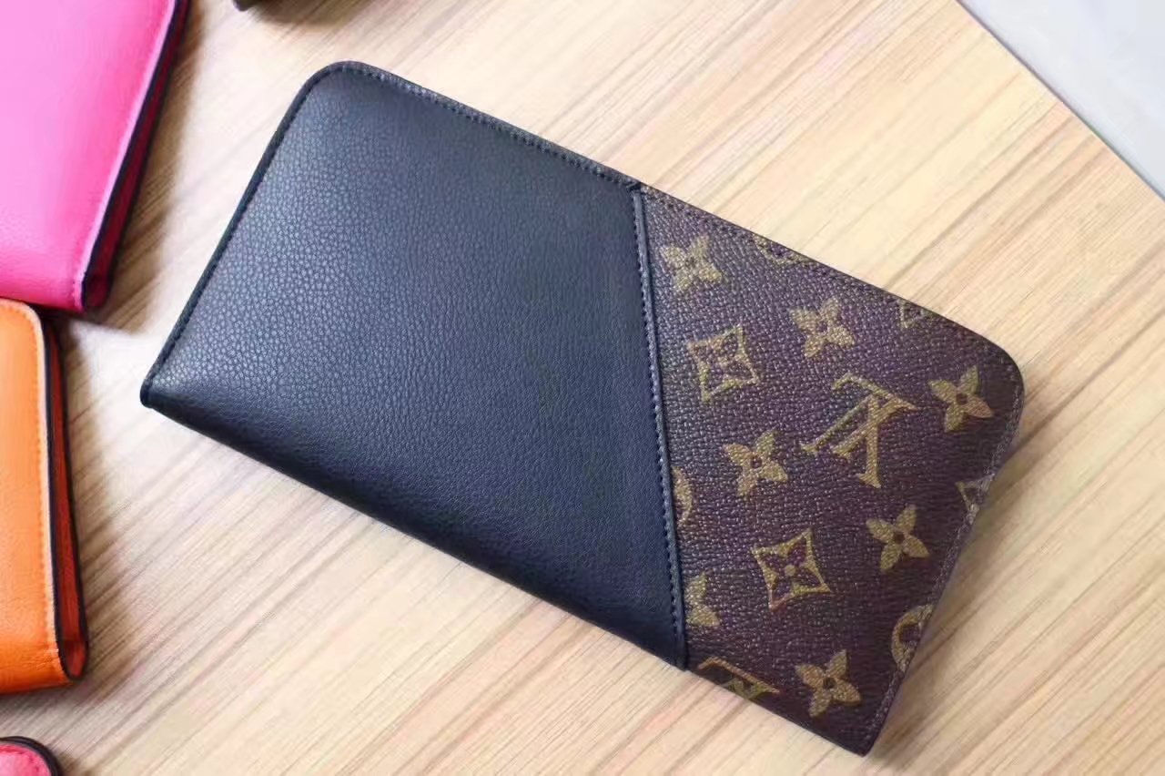 Louis Vuitton M56175 Kimono Wallet Monogram Coated Canvas and Leather Noir