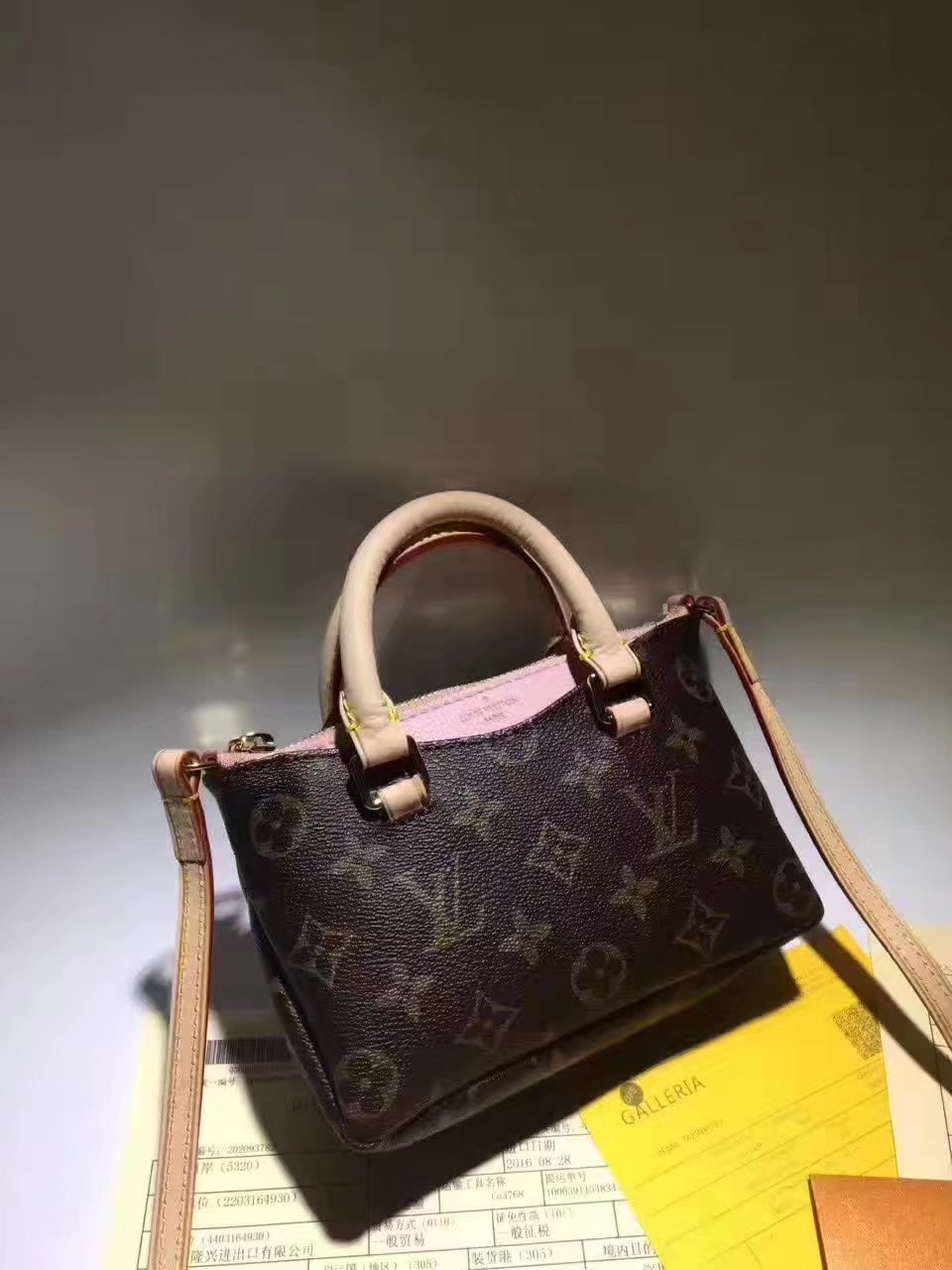 Louis Vuitton M61254 Nano Pallas Monogram Shoulder Bag