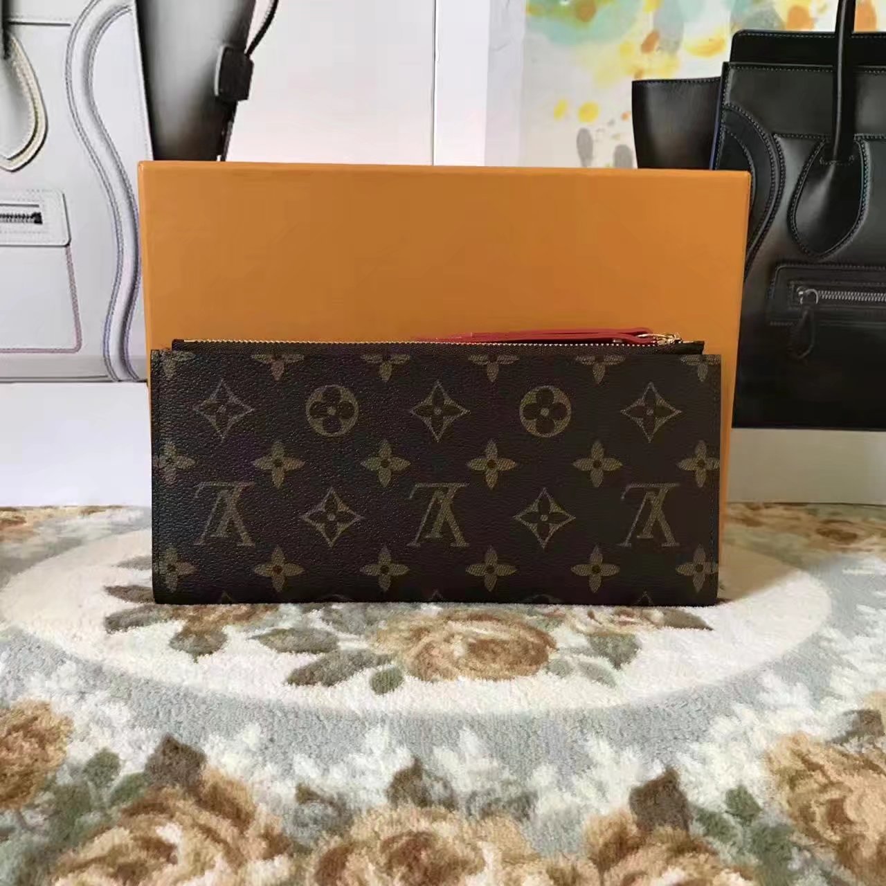 Louis Vuitton M61269 Adele Wallet Coquelicot