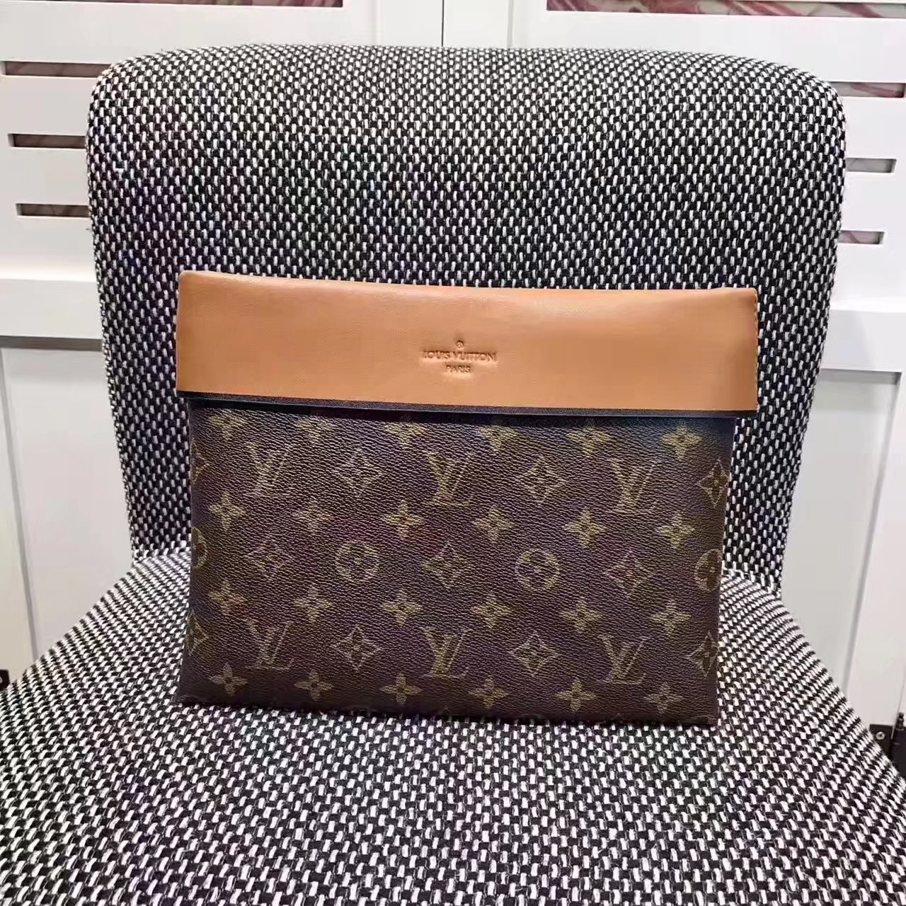 Louis Vuitton M64035 Monogram Pochette Tuileries Brown