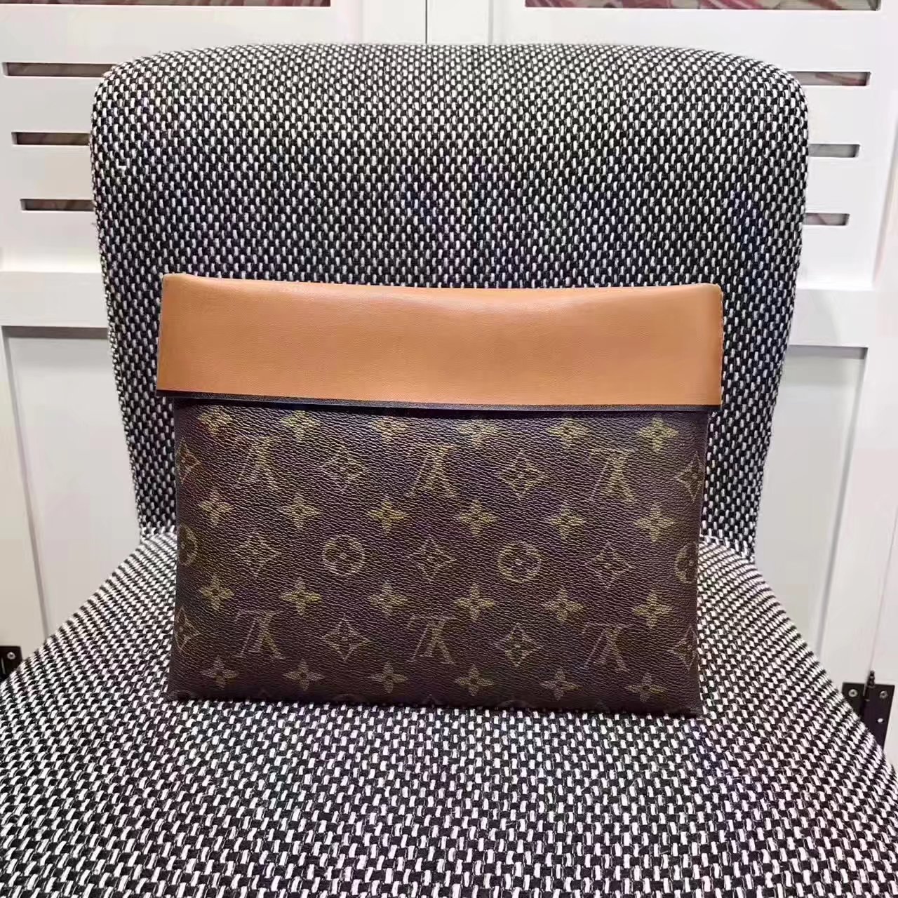 Louis Vuitton M64035 Monogram Pochette Tuileries Brown