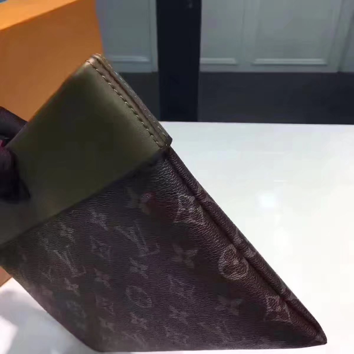 Louis Vuitton M64035 Monogram Pochette Tuileries Khaki