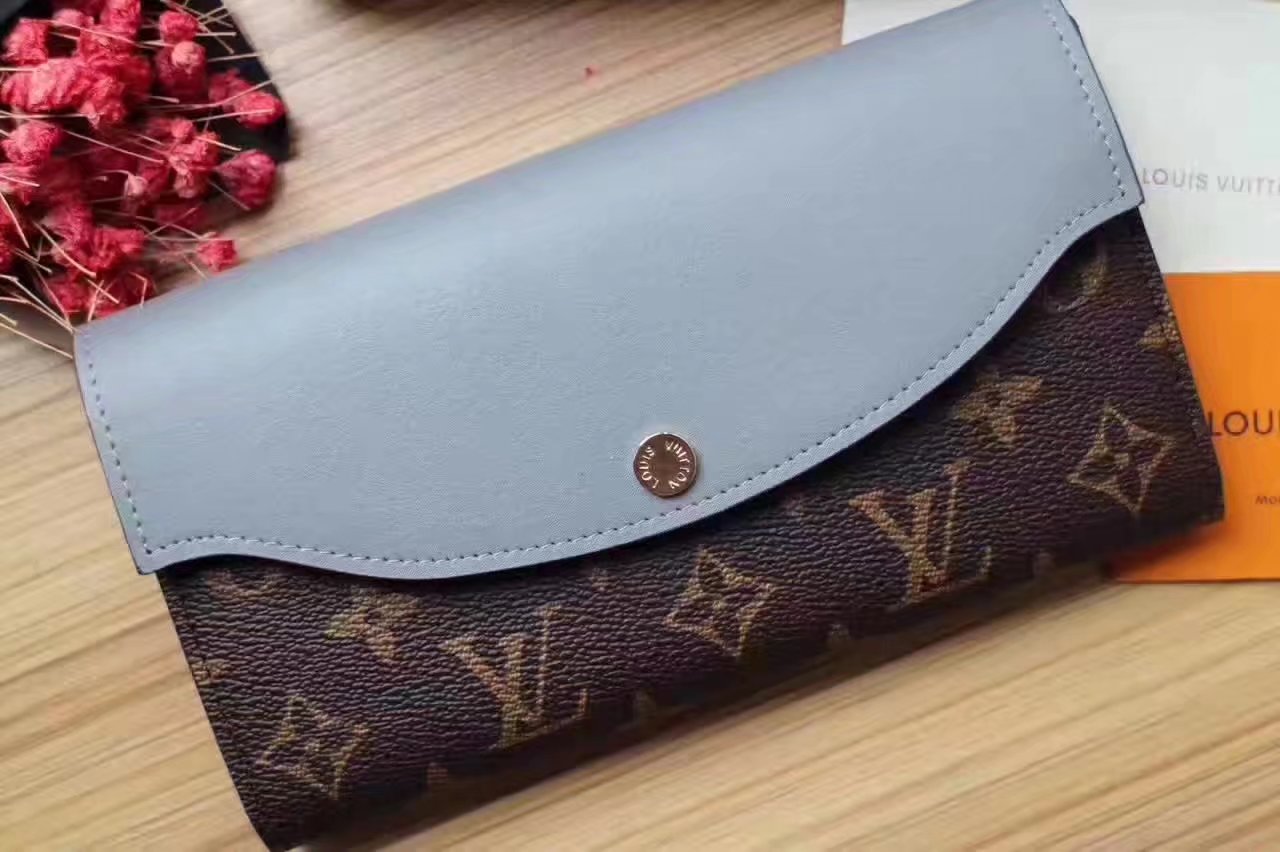 Louis Vuitton M64098 Sarah Wallet Monogram Blue