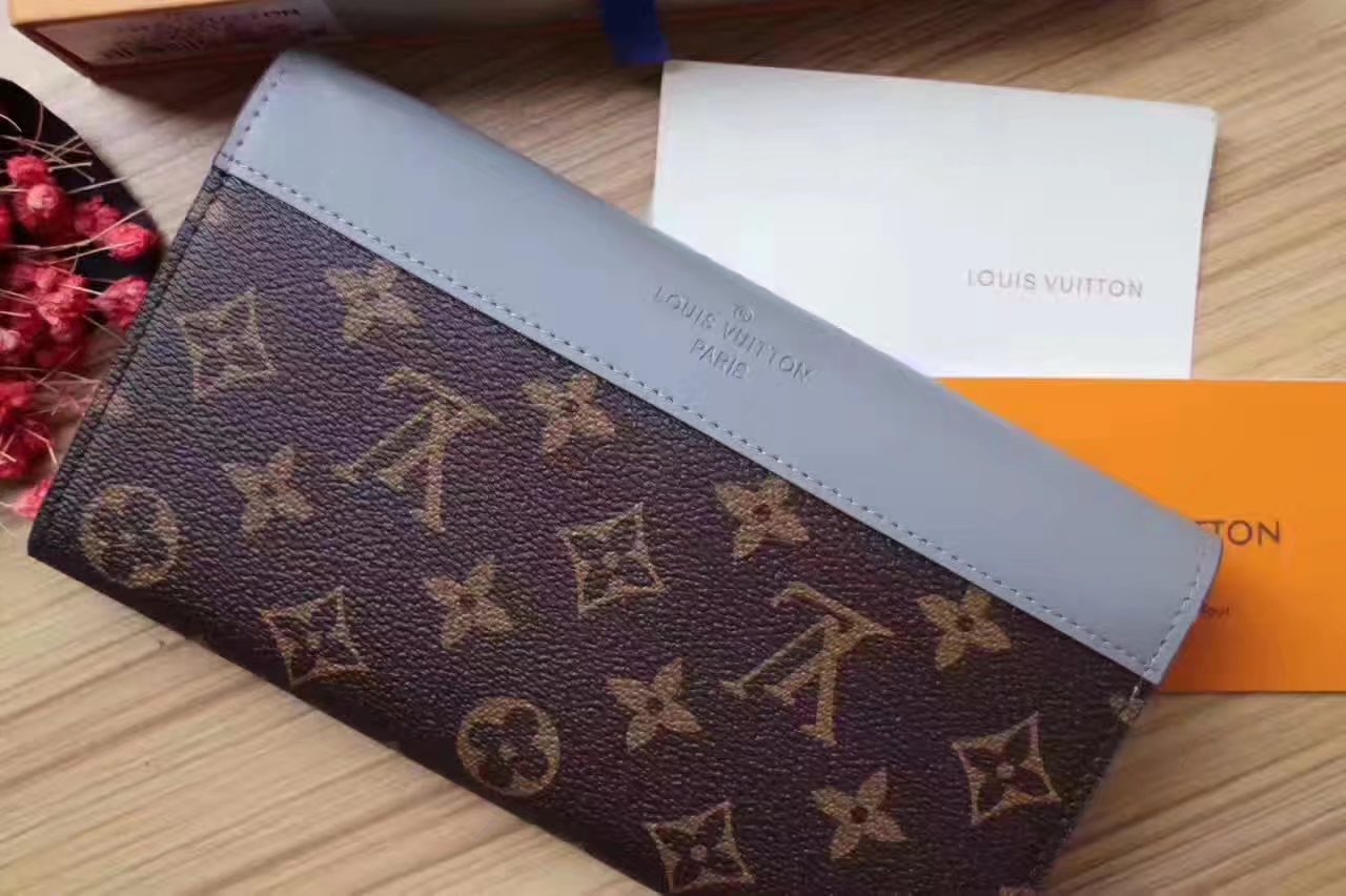 Louis Vuitton M64098 Sarah Wallet Monogram Blue