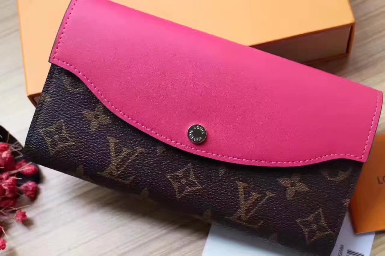 Louis Vuitton M64098 Sarah Wallet Monogram Pink