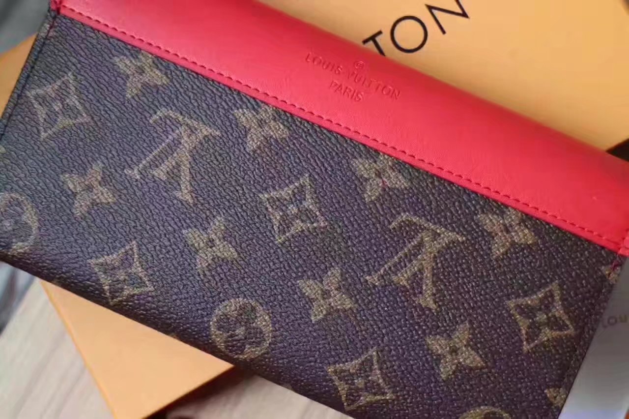 Louis Vuitton M64098 Sarah Wallet Monogram Red