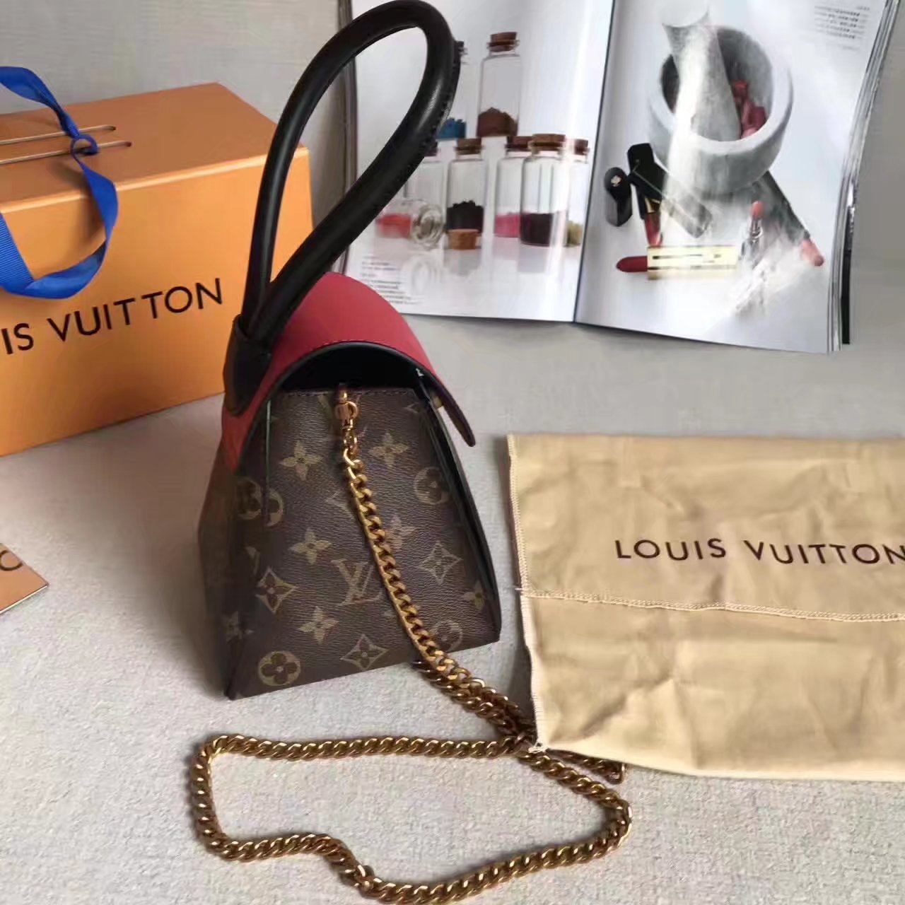 Louis Vuitton Mini Backpack Red Monogram Canvas