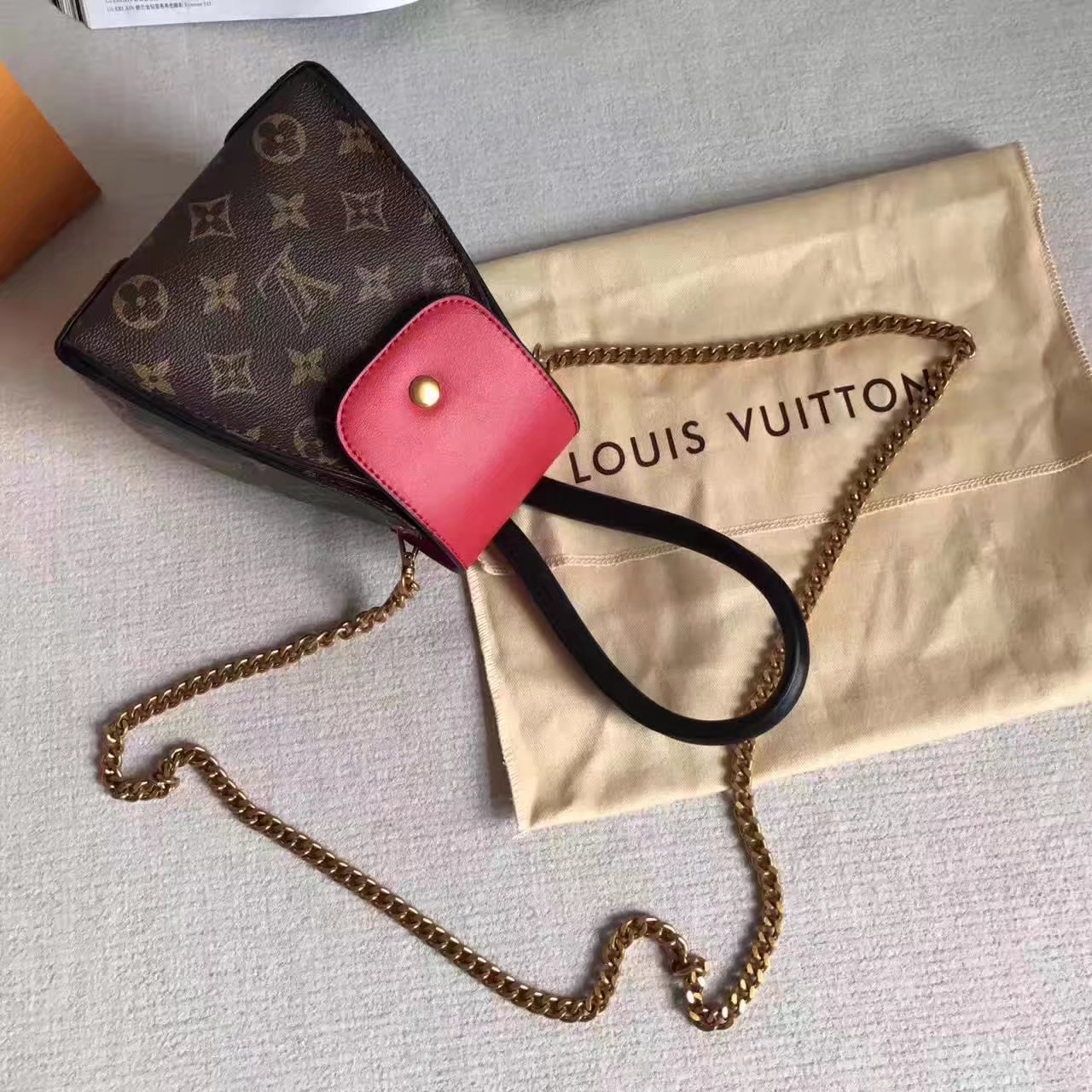 Louis Vuitton Mini Backpack Red Monogram Canvas