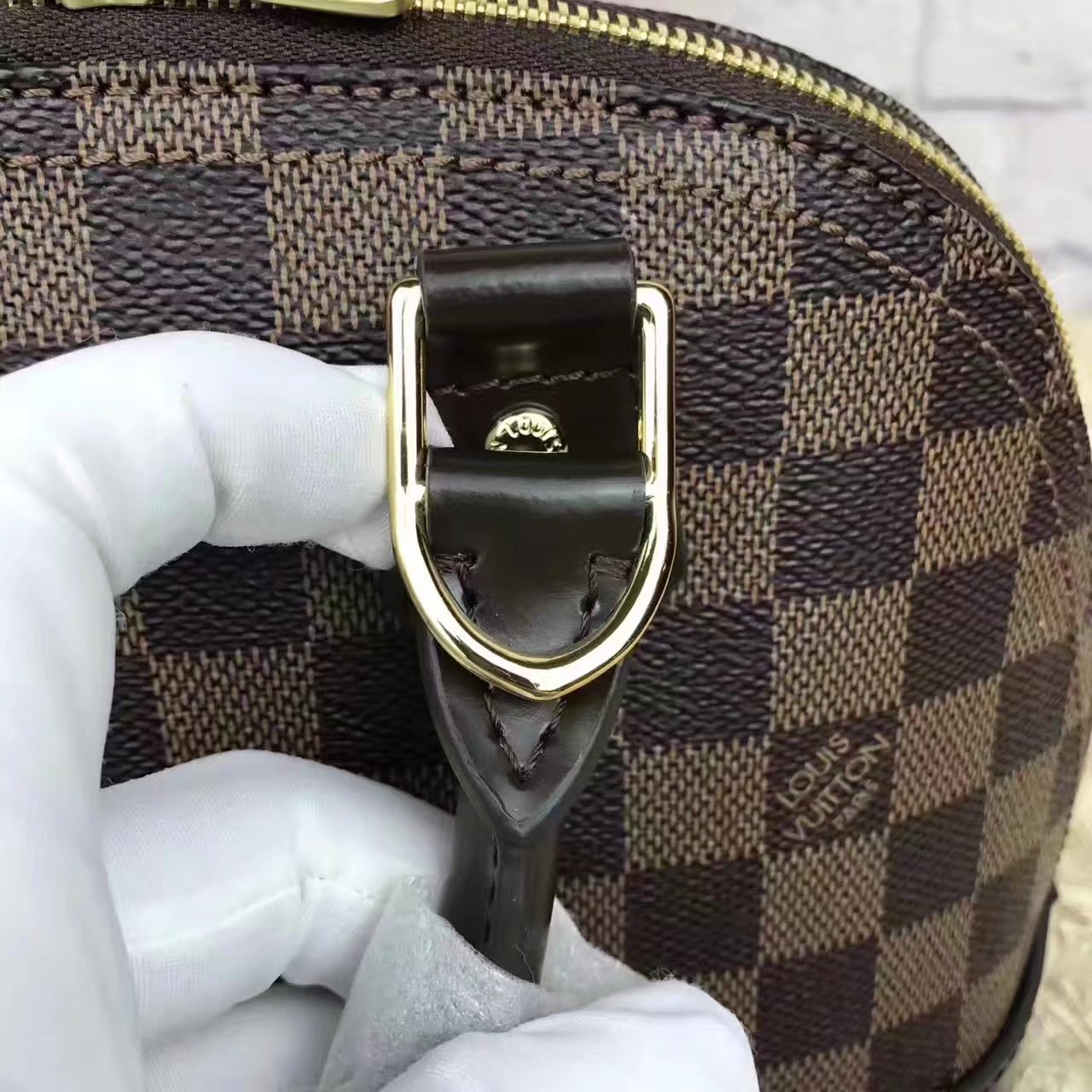 Louis Vuitton N41221 Alma BB Damier Ebene Canvas