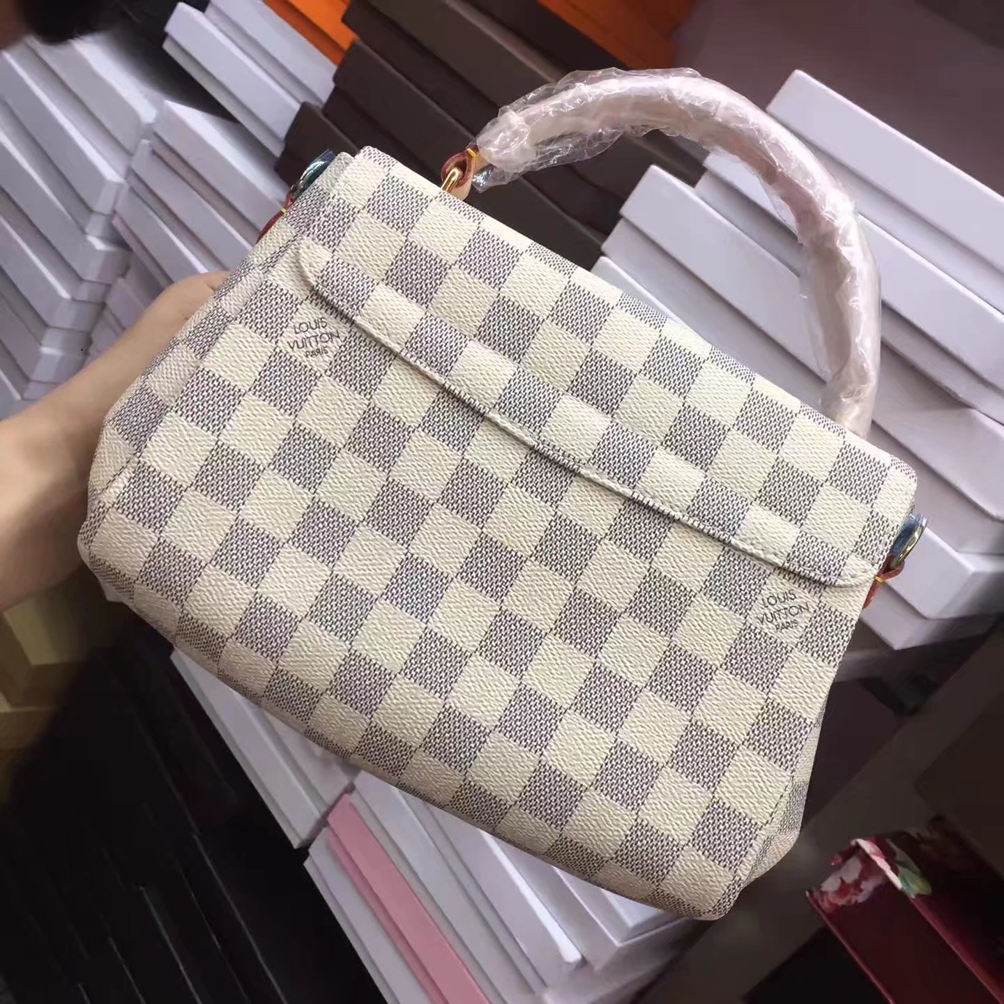 Louis Vuitton N41581 Croisette Damier Azur Canvas