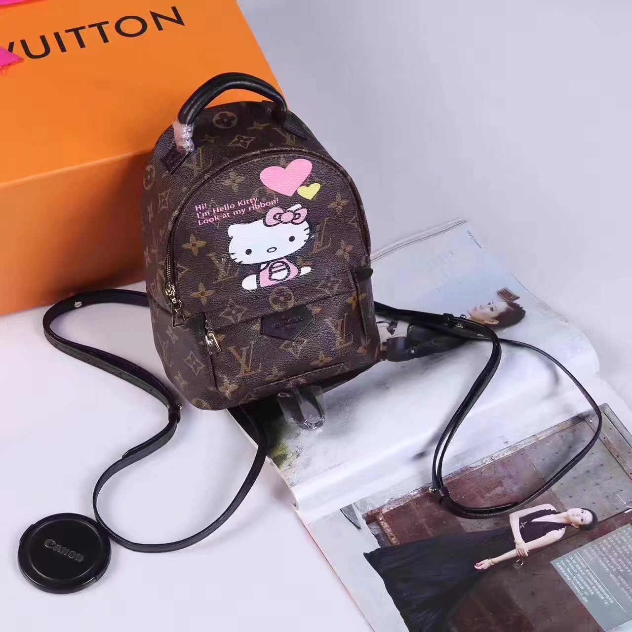 Louis Vuitton N44026 Hello Kitty Backpack Monogram Canvas