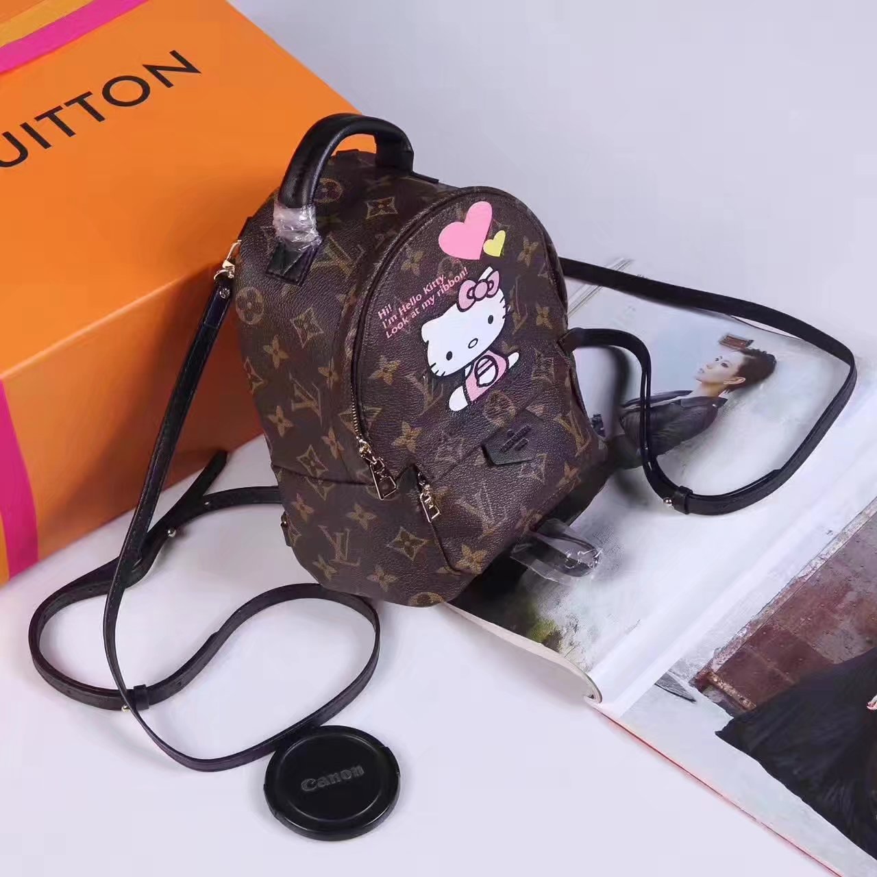 Louis Vuitton N44026 Hello Kitty Backpack Monogram Canvas