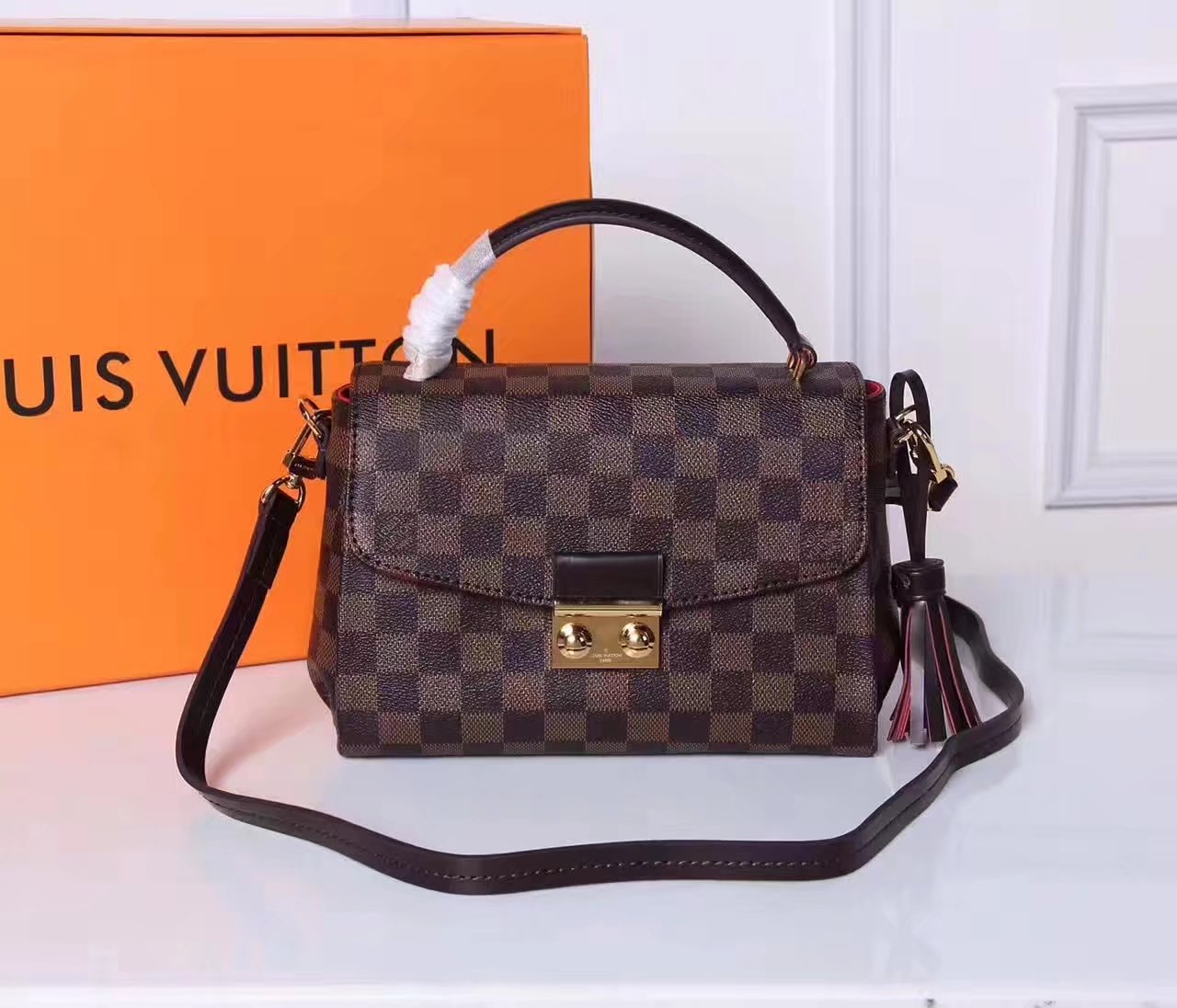 Louis Vuitton N530001 Croisette Damier Ebene Canvas