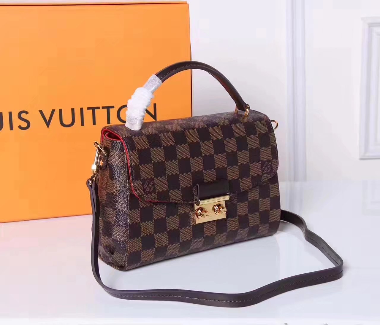 Louis Vuitton N530001 Croisette Damier Ebene Canvas