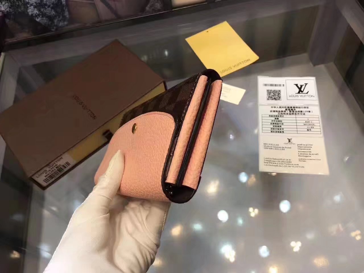 Louis Vuitton N61262 Women Normandy Wallet Magnolia