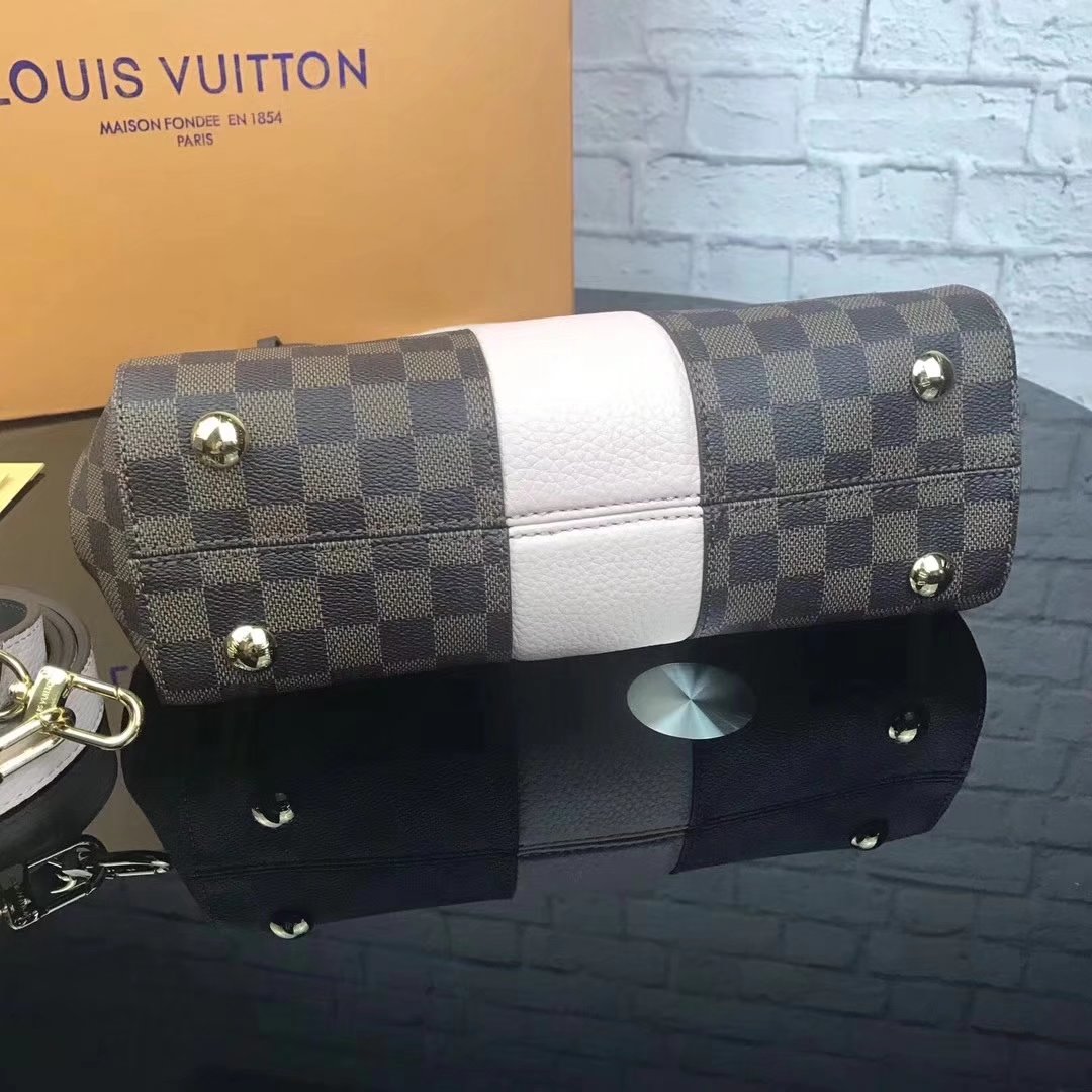 Louis Vuitton N64417 Bond Street Damier Ebene and Taurillon Leather Handbag