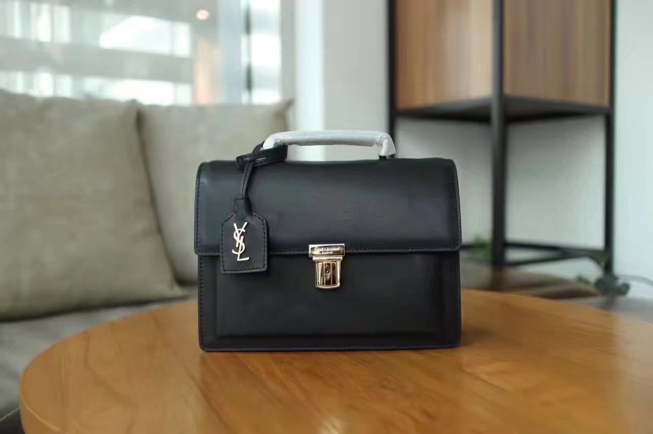 Medium High School Saint Laurent Satchel In Black Leather