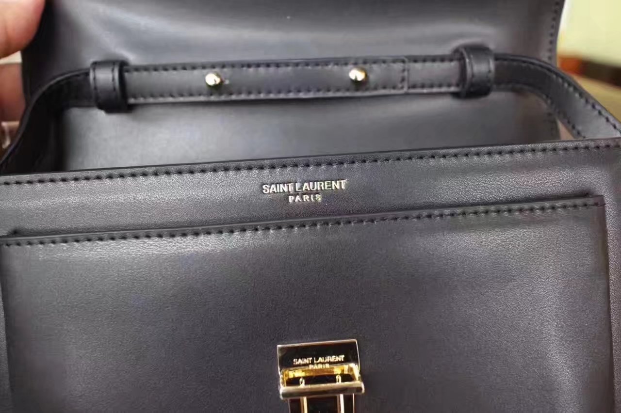 Medium High School Saint Laurent Satchel In Black Leather