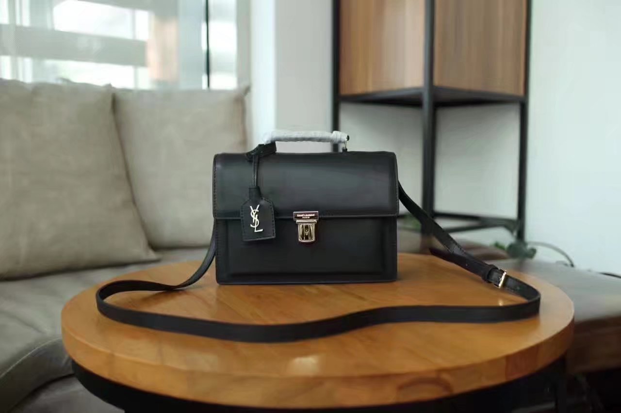 Medium High School Saint Laurent Satchel In Black Leather