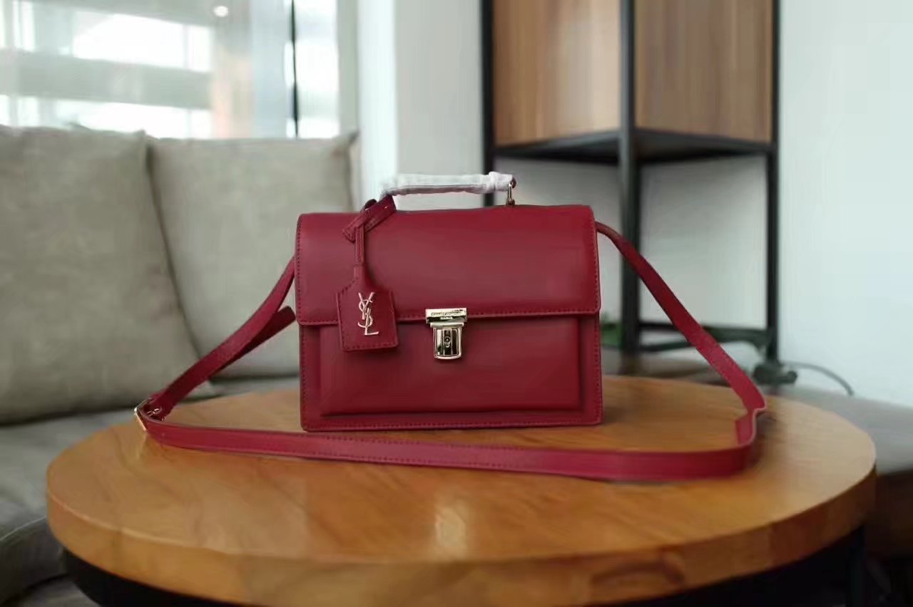 Medium High School Saint Laurent Satchel In Red Leather